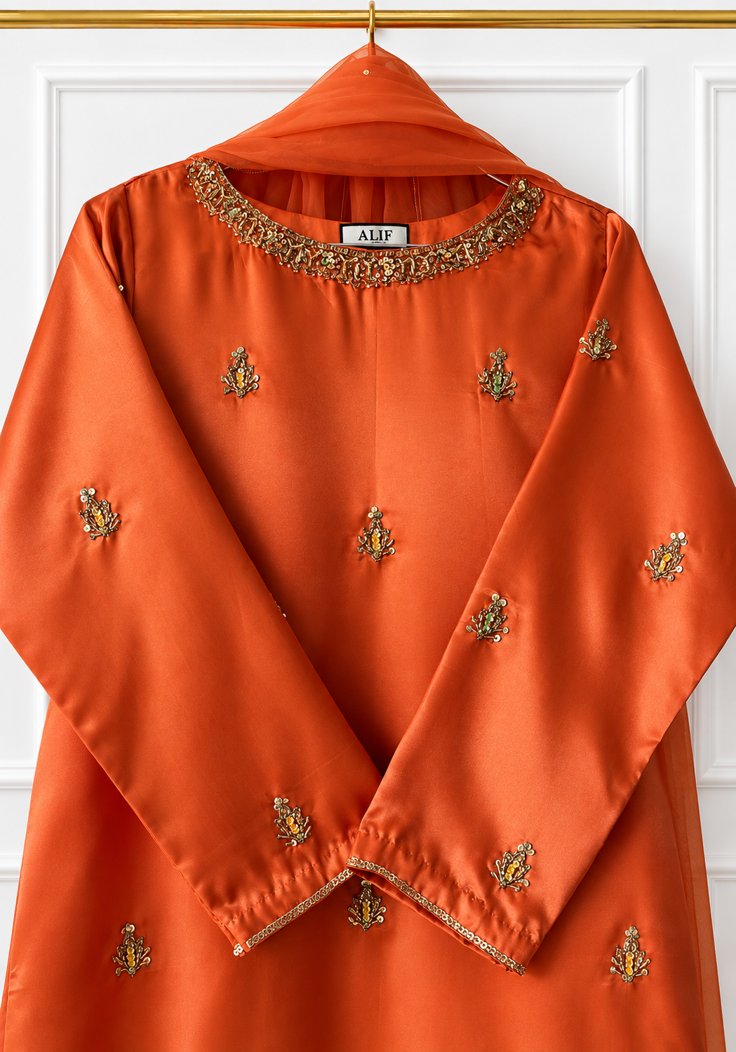 Rust 3pc dress