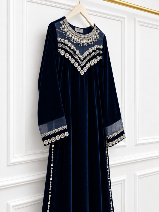 Blue Velvet 2pc Dress